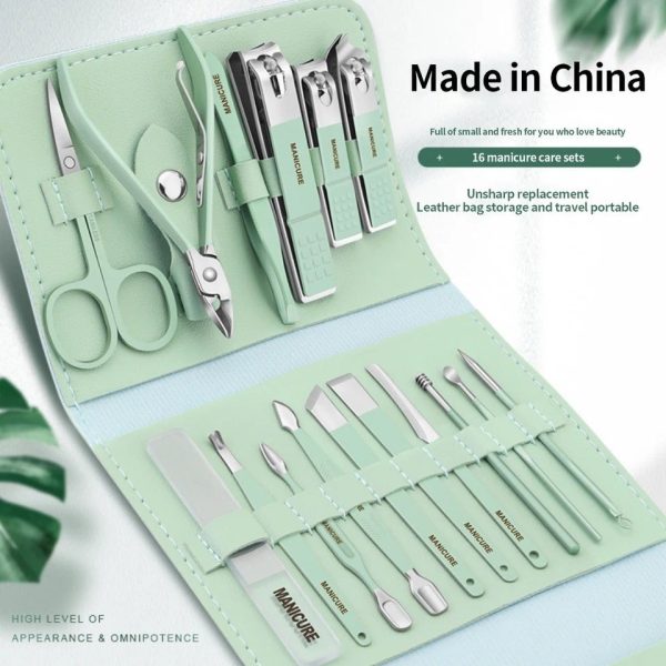 16 Pcs Multifunctional Nail Cutter Set